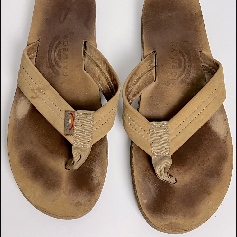 Rainbow Flipflop Sandals Women’s size 9